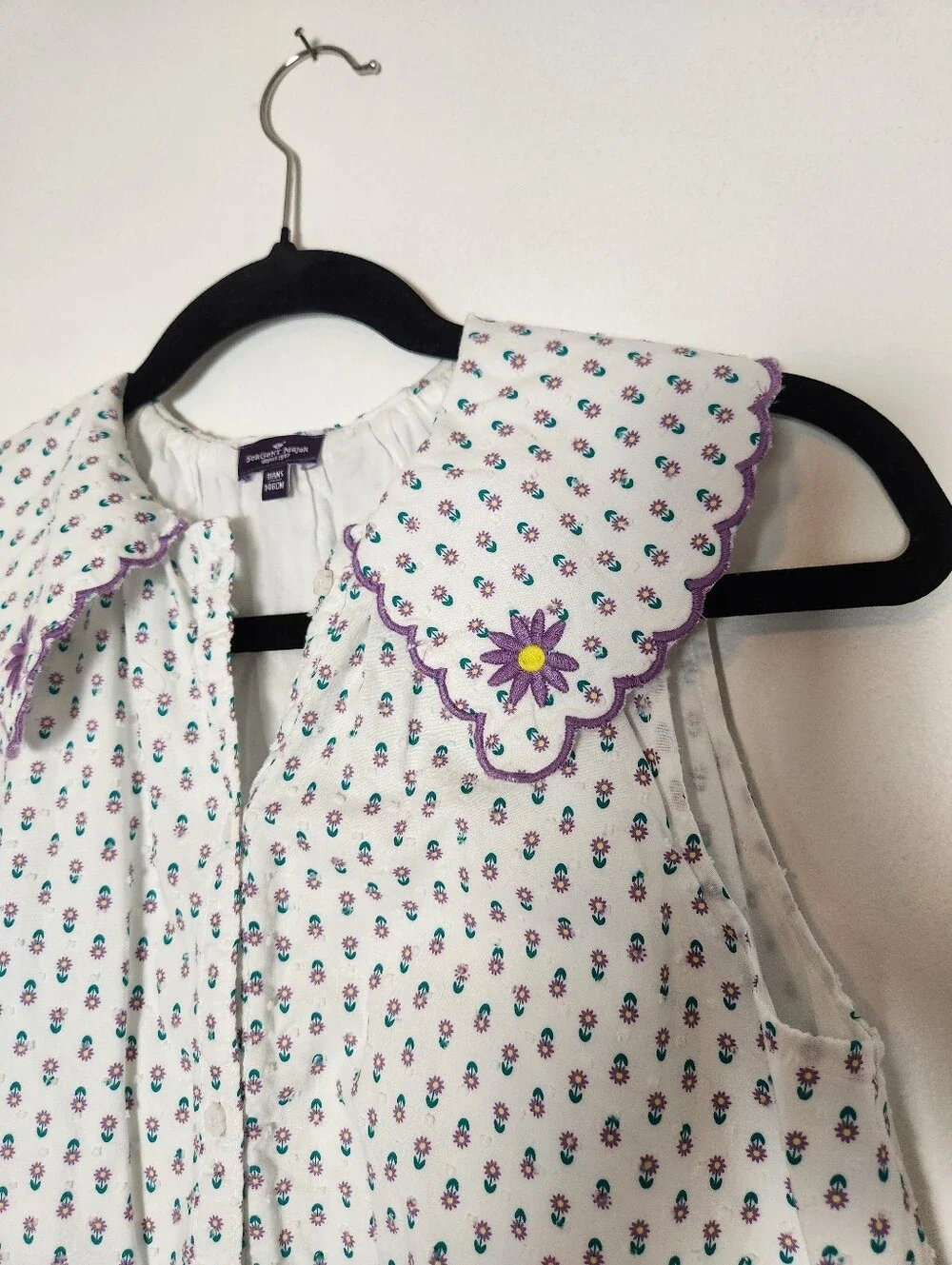 Sergeant Major Depuis Floral Button Down Dress Children's Size 10-11